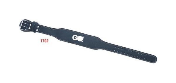 Cinto de cuero negro ancho